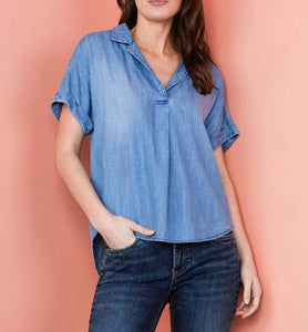 Betty Shirt | Vintage Blue
