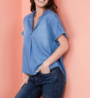Betty Shirt | Vintage Blue