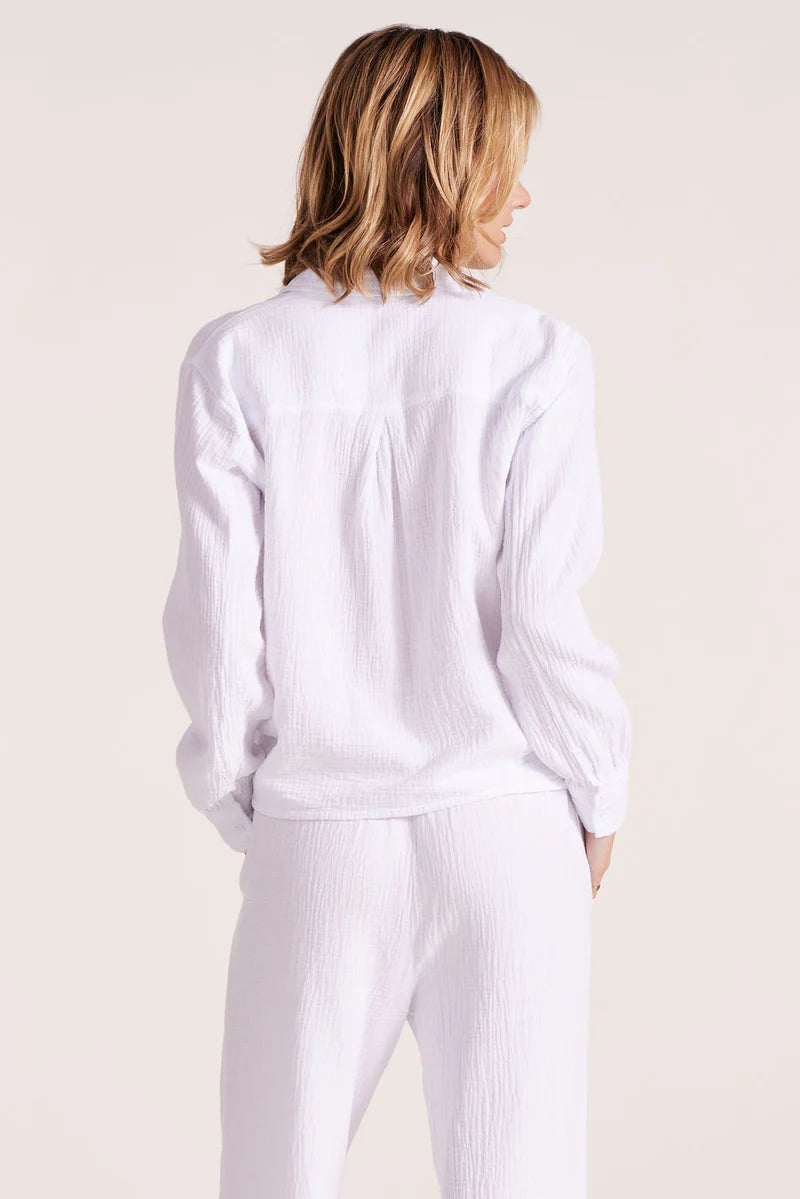 Cropped Collared Button Down