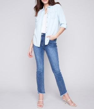 Tencel Button-Down Shirt | Denim