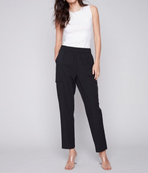 Techno Cargo Pants | Black