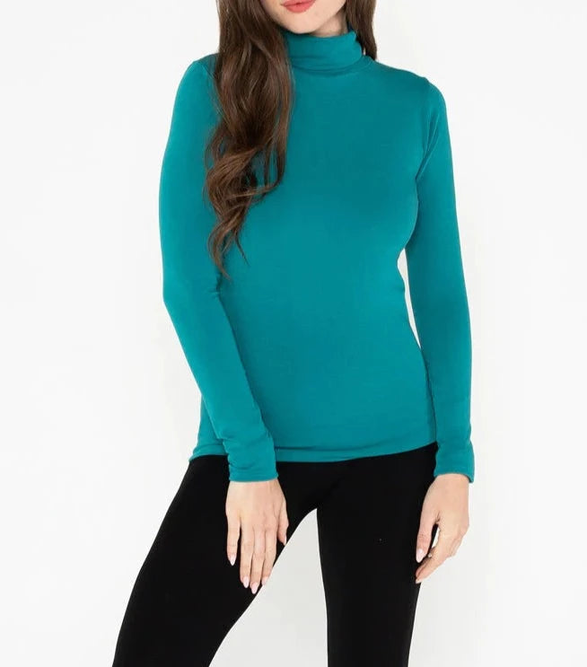 Bamboo Turtle-Neck | Emerald