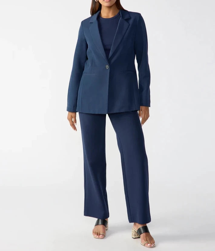 Bryce Woven Blazer Navy Reflection