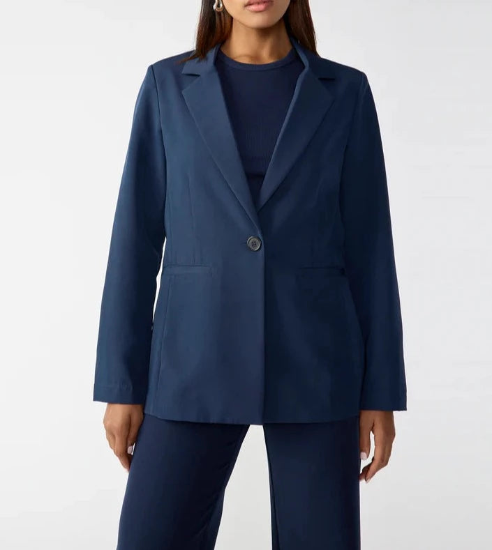 Bryce Woven Blazer Navy Reflection
