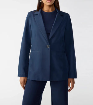 Bryce Woven Blazer Navy Reflection