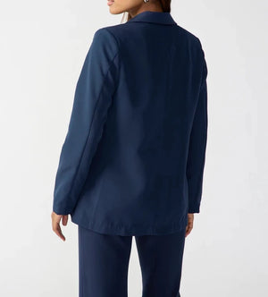 Bryce Woven Blazer Navy Reflection