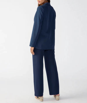 Bryce Woven Blazer Navy Reflection