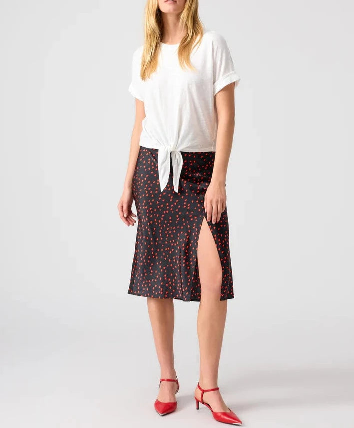 In My Heart Midi Skirt Confetti Hearts
