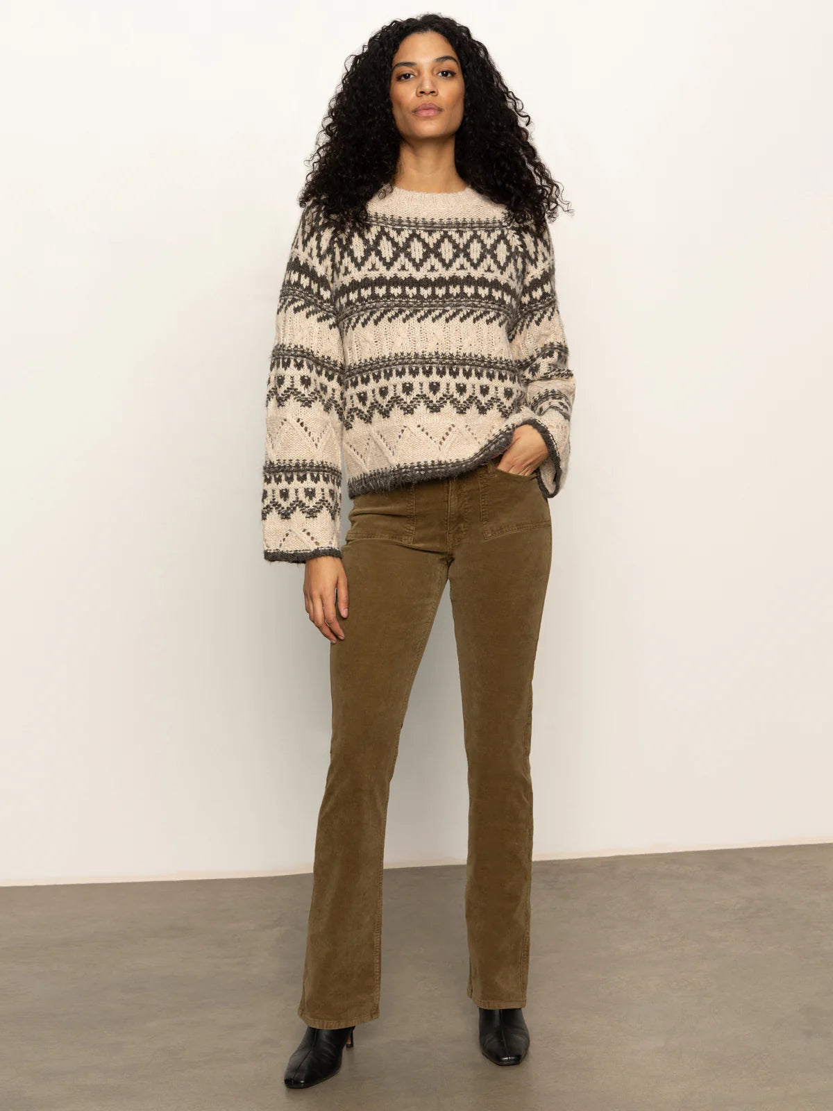 Fairisle Crew Neck Sweater
