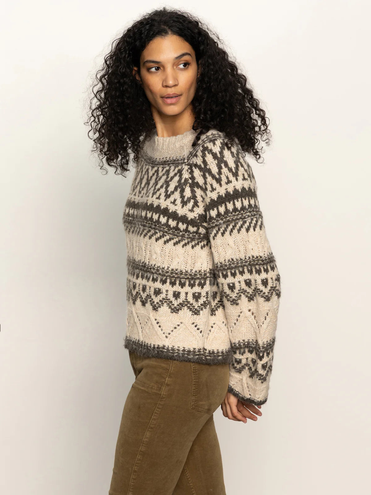 Fairisle Crew Neck Sweater