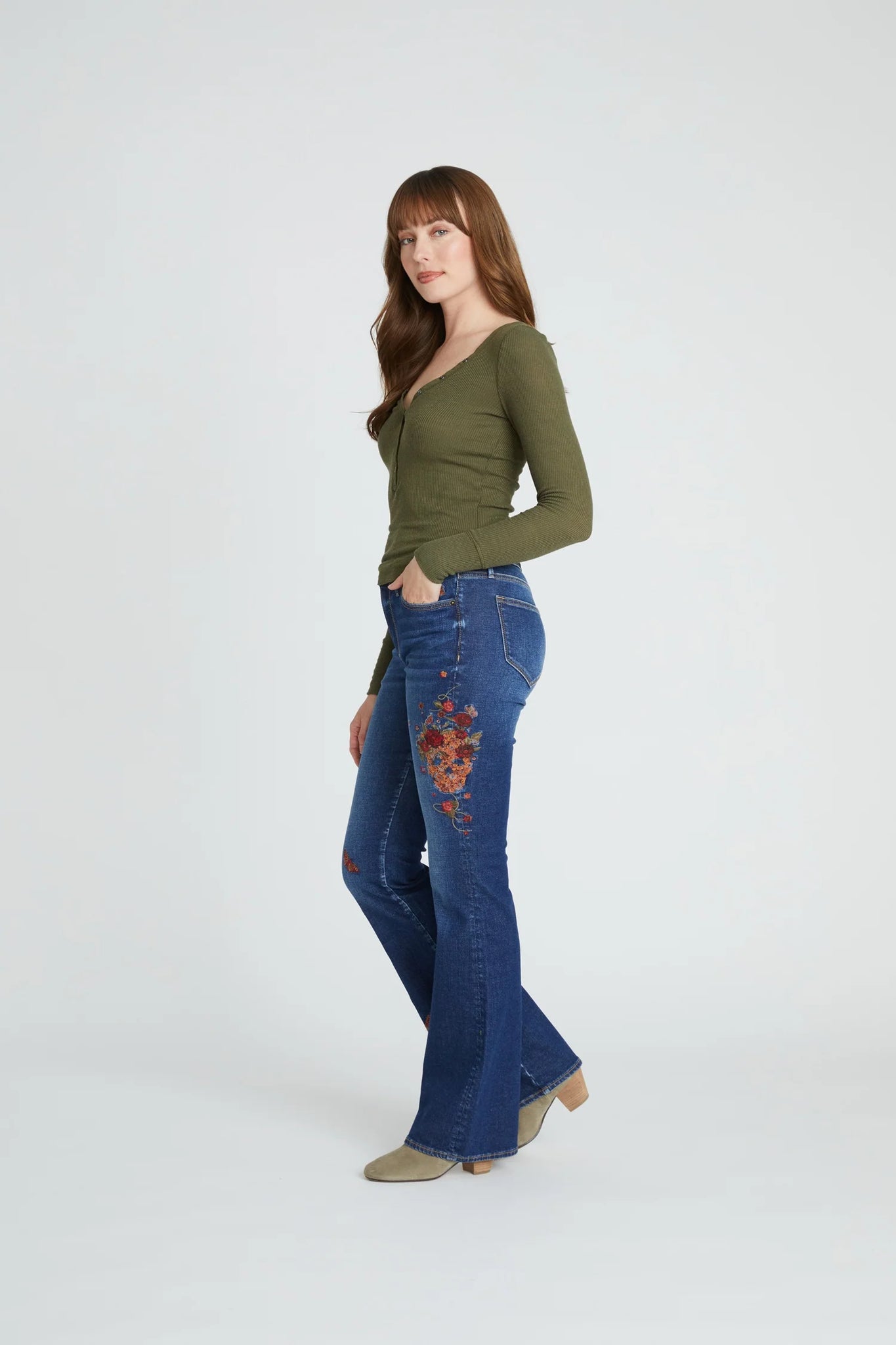 Wyatt Boot Cut X Skulls & Roses Jeans