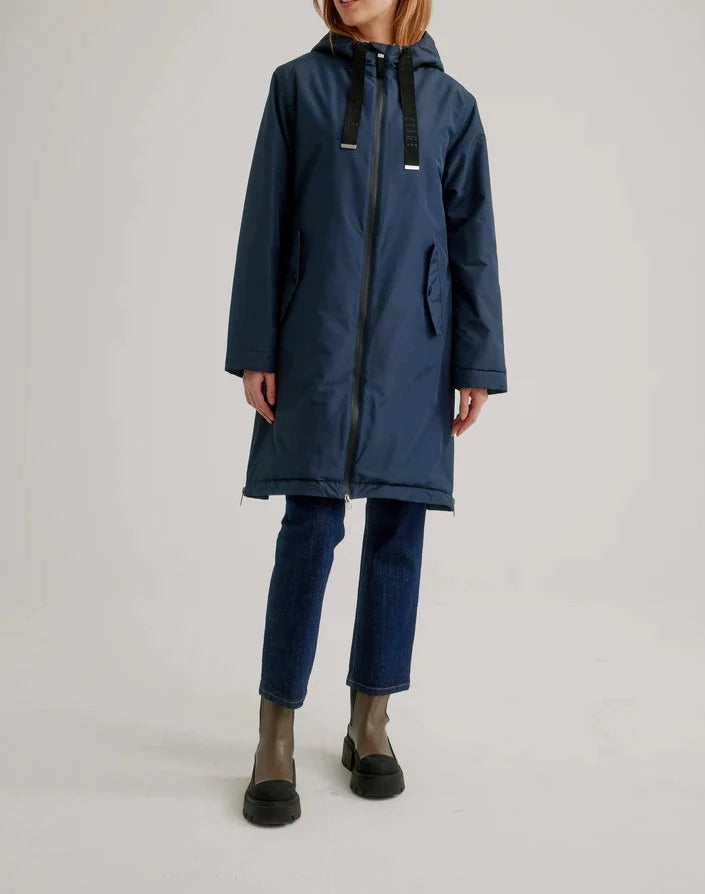 Recycled Waterproof Magic Raincoat | Navy