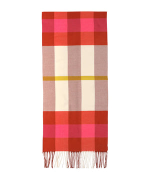 Blocked Plaid Scarf