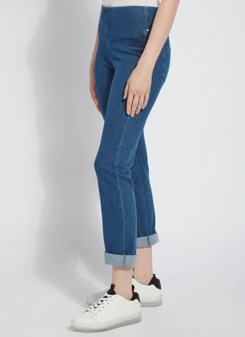 Boyfriend Denim Cuffed Jeans | Mid Wash