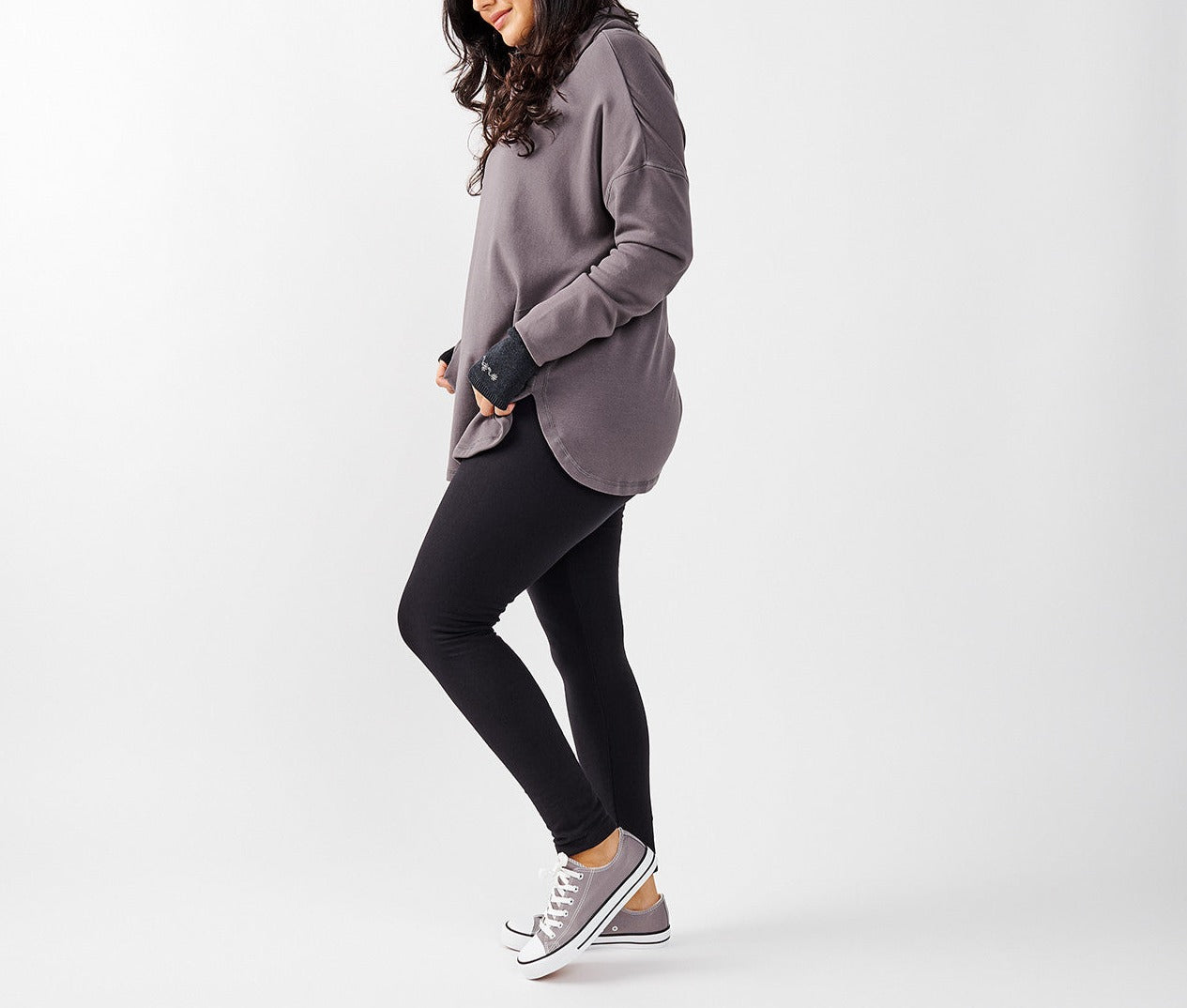 Organic Cotton - Pullover Pocket Poncho | Eclipse