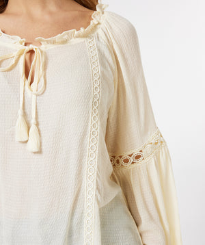 Peasant Blouse | Cream