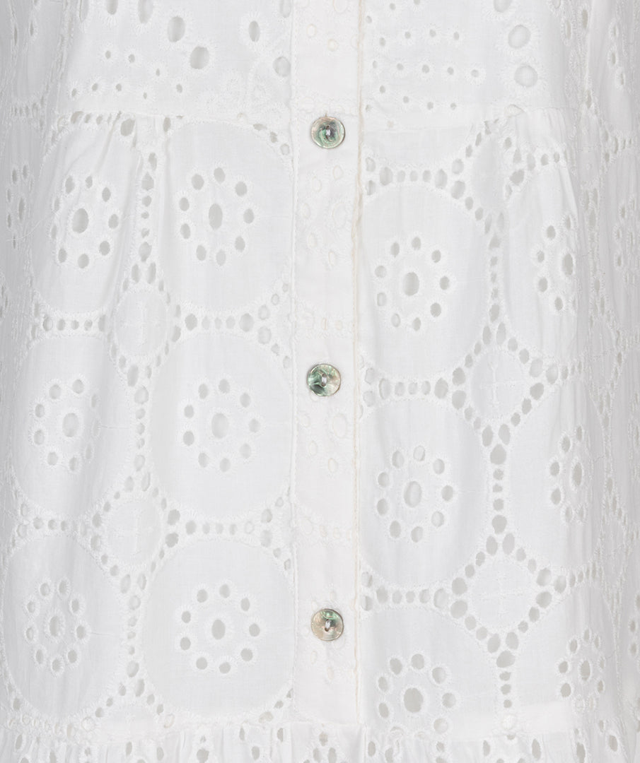 Sleeveless Eyelet Dress