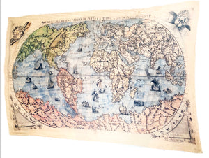 World Map Scarf
