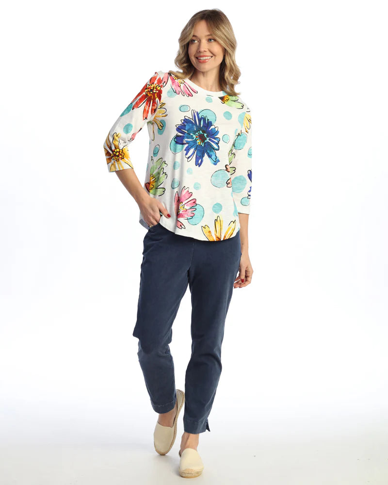 Arabella 3/4 Sleeve Cotton Modal Top