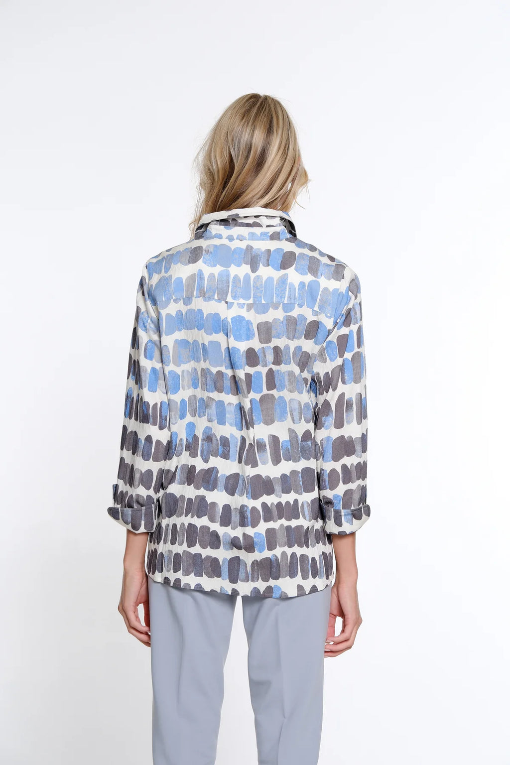 3/4 Sleeve Button Front Top