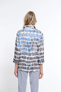 3/4 Sleeve Button Front Top