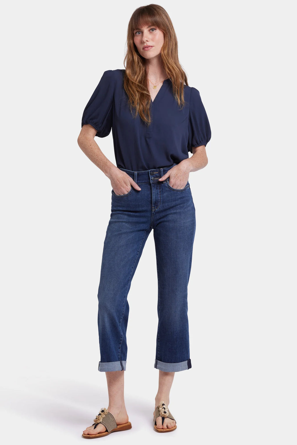 Bailey Relaxed Straight Crop Jeans