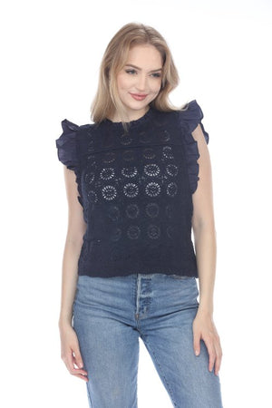 Talia Knit Floral Blouse