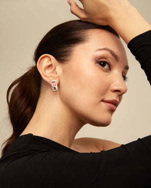 Stand Out Earrings in Silver