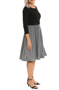 Sweater Dress with 3/4 Sleeve