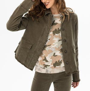 A-Line Tencel Jacket | Military Green