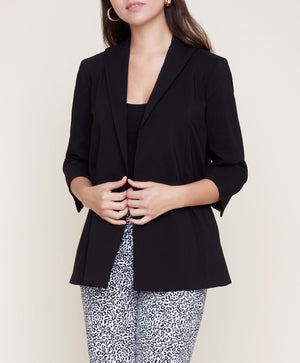 3/4 Sleeve Blazer | Black