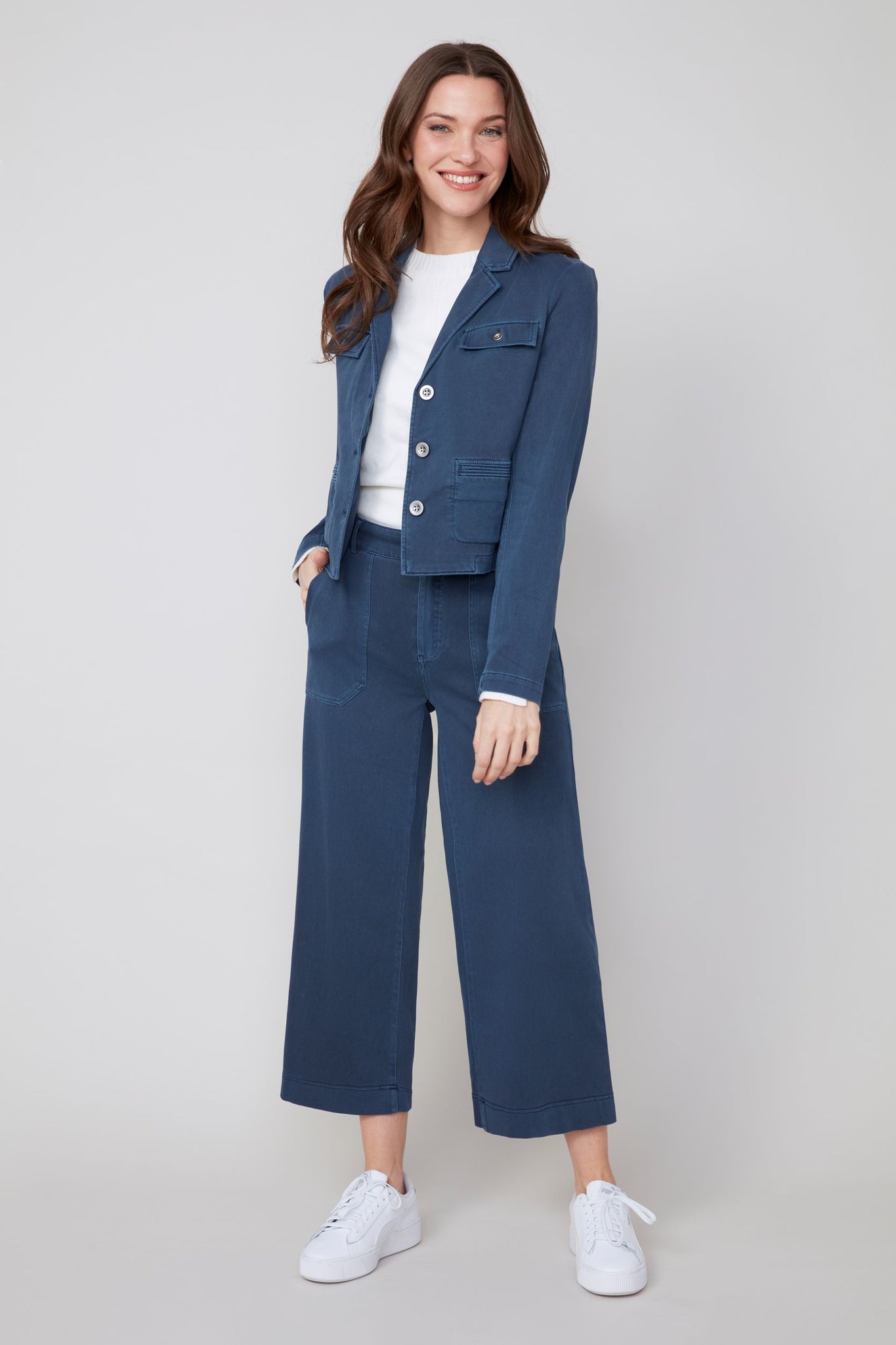 Long Sleeve Cropped Blazer