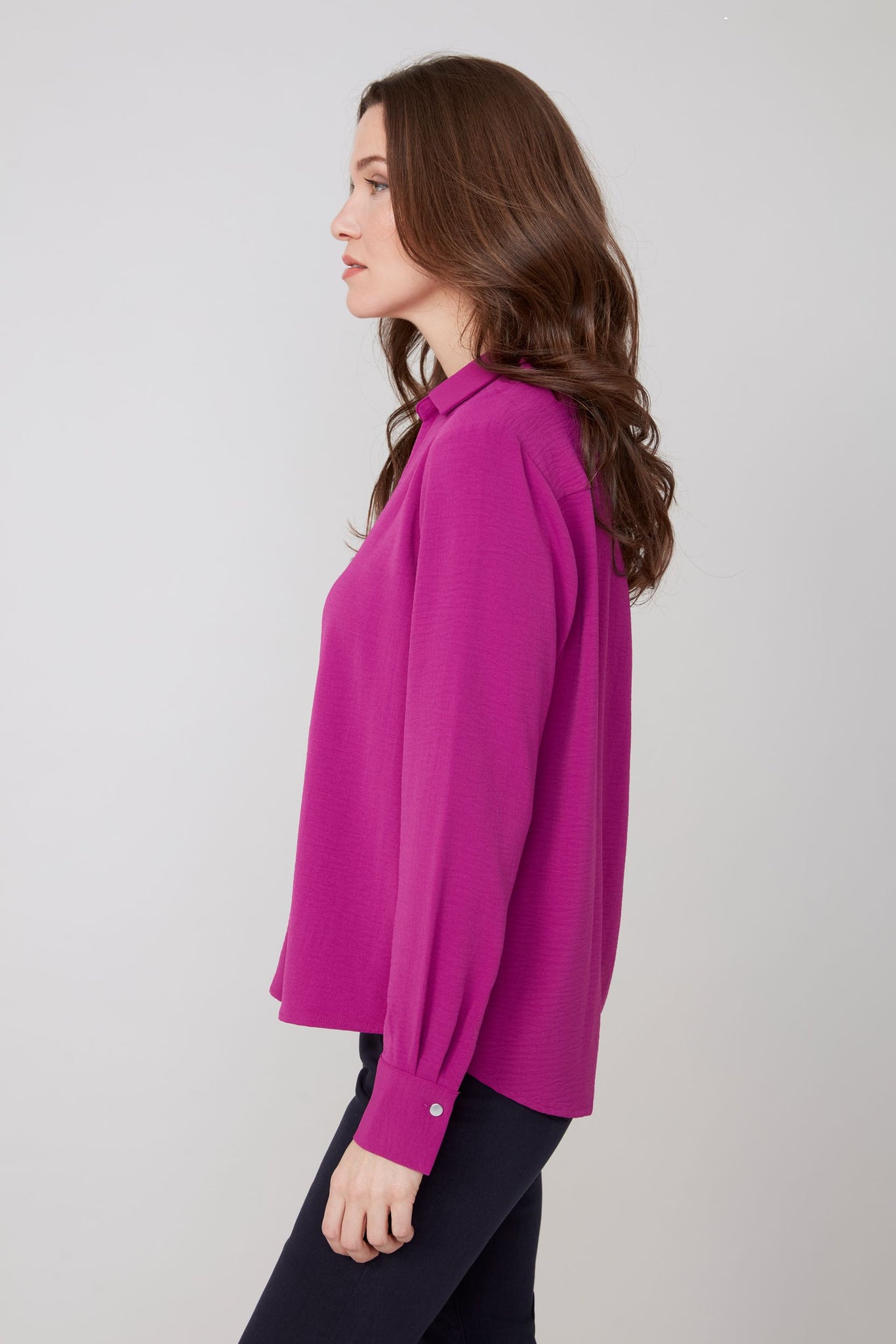 One Button Airflow Blouse