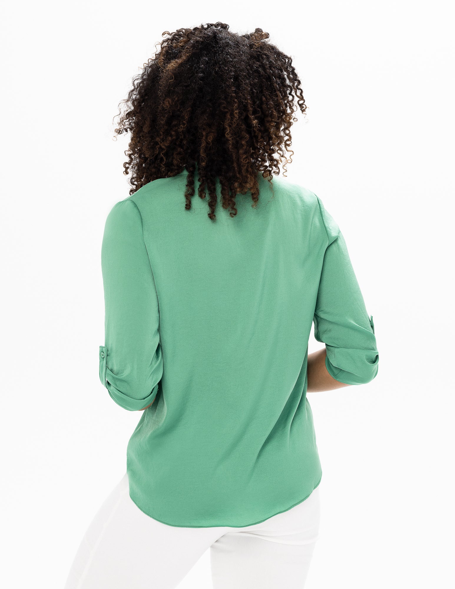 Split Neck Airflow Blouse | Artichoke