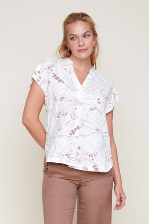 Dolman Sleeve Button Down Top