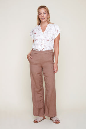 29" Wide Leg Linen Pant