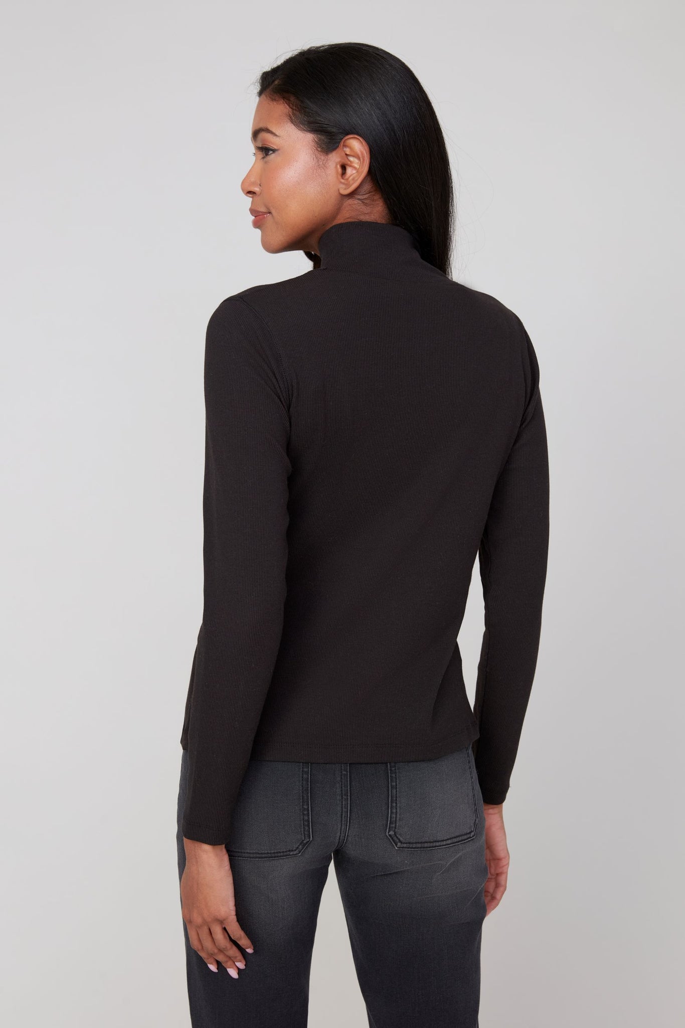 Comfy Rib Mock Neck Top