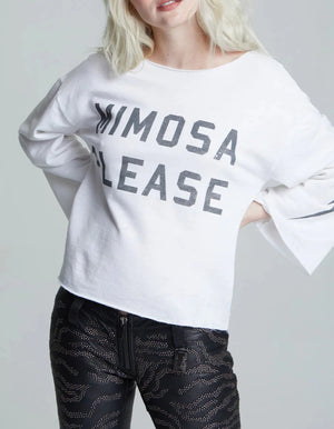 Mimosa Please Bell Sleeve | White