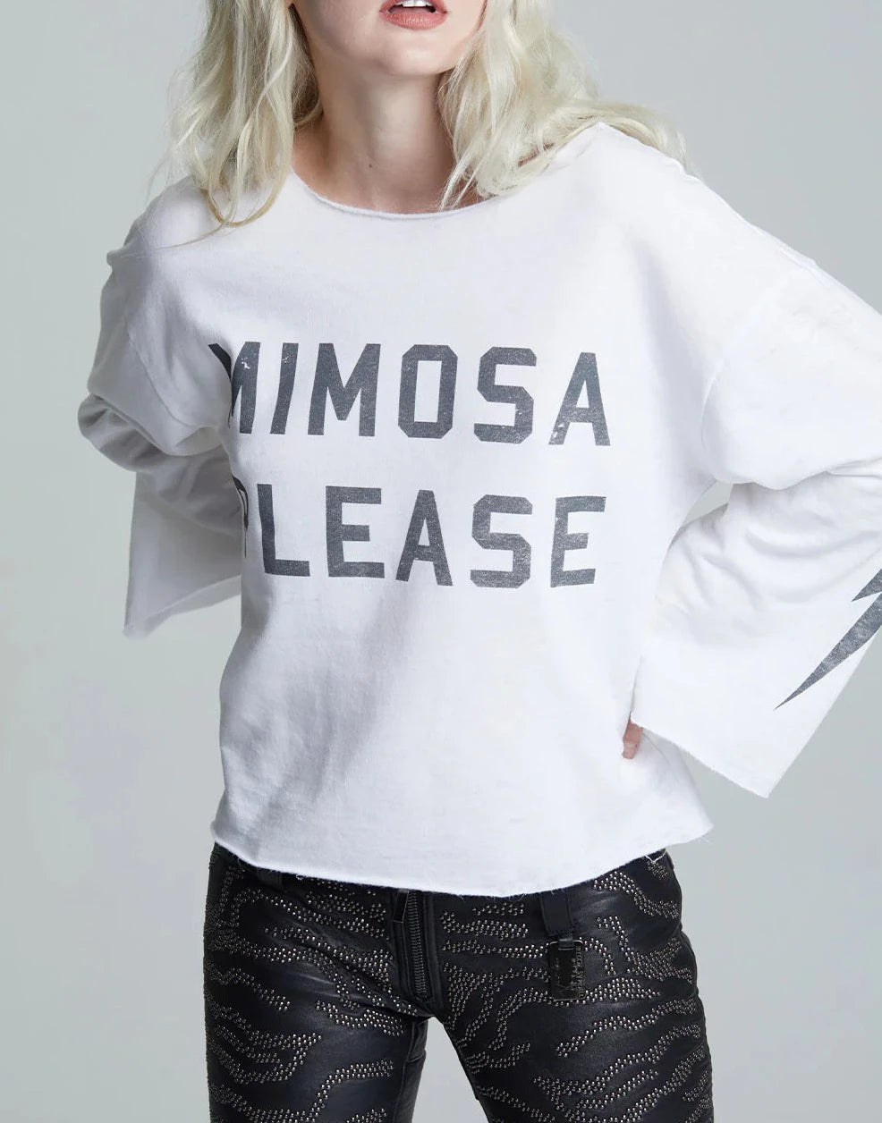 Mimosa Please Bell Sleeve | White