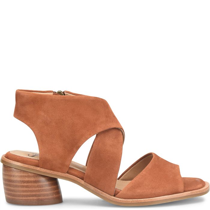 Camille Heeled Sandal | Luggage