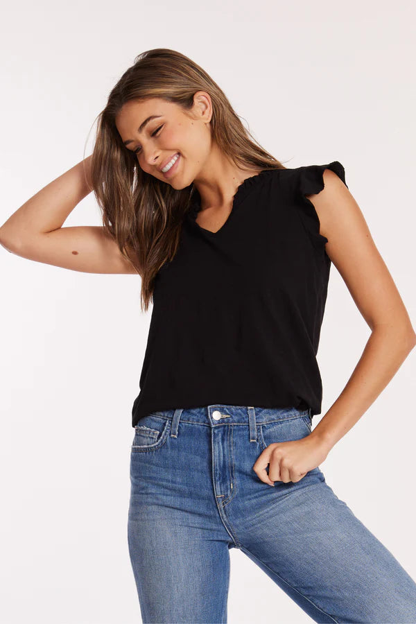 Sleeveless Ruffle Top
