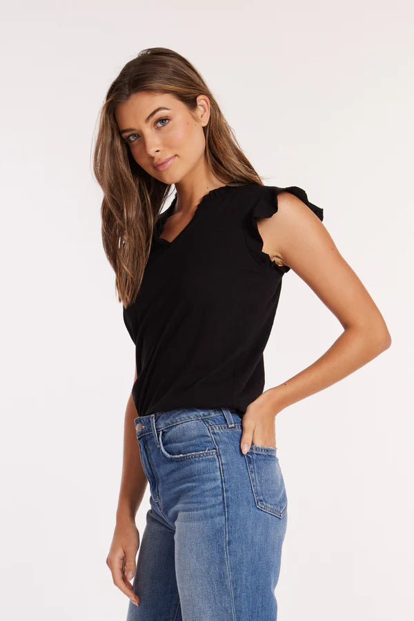 Sleeveless Ruffle Top
