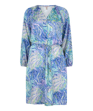 3/4 Sleeve Tie Waist Dress