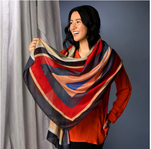 Artlifting Rectangular Scarf | Broken Infinite
