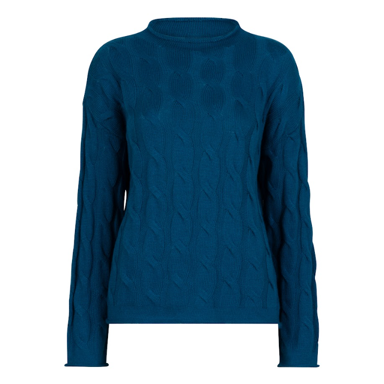 Cable Knit Sweater | Blue 