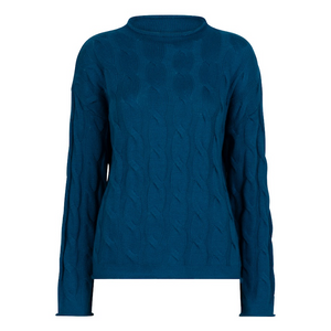 Cable Knit Sweater | Blue 