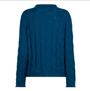 Cable Knit Sweater | Blue 