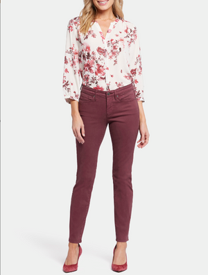 Sheri Slim Jeans | Dark Cherry