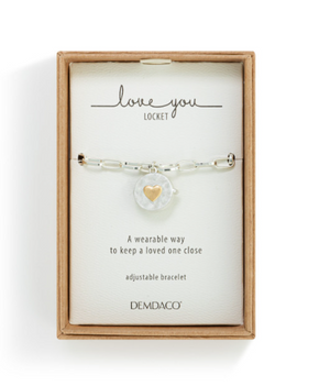 Love you Locket Bracelet | Silver