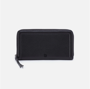 Nila Large Zip Around Continental Wallet | Black 